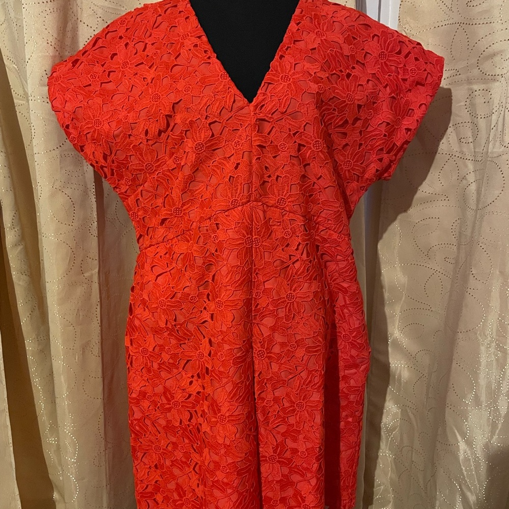 Banana Republic Orange Lace Dress